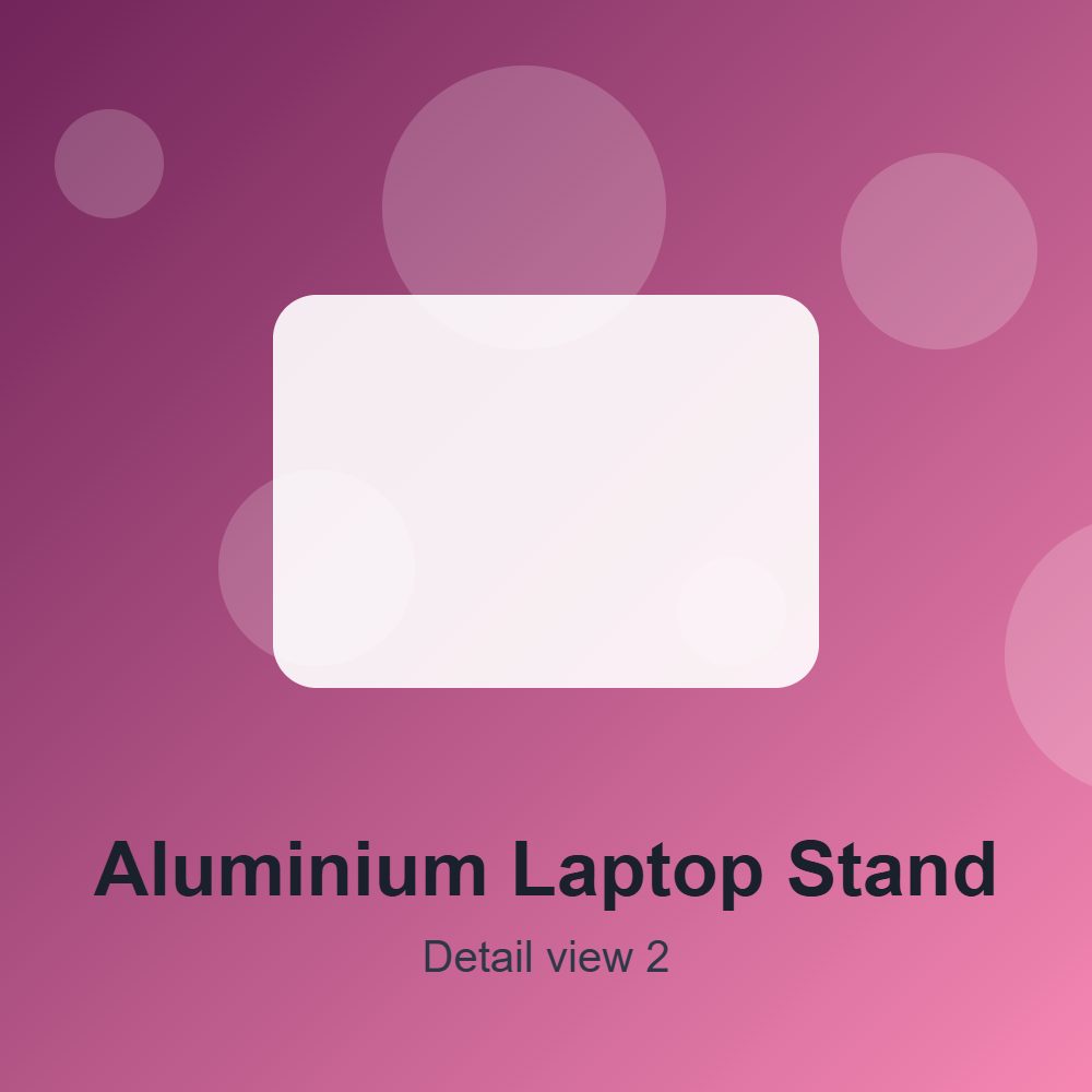Aluminium Laptop Stand detail 2