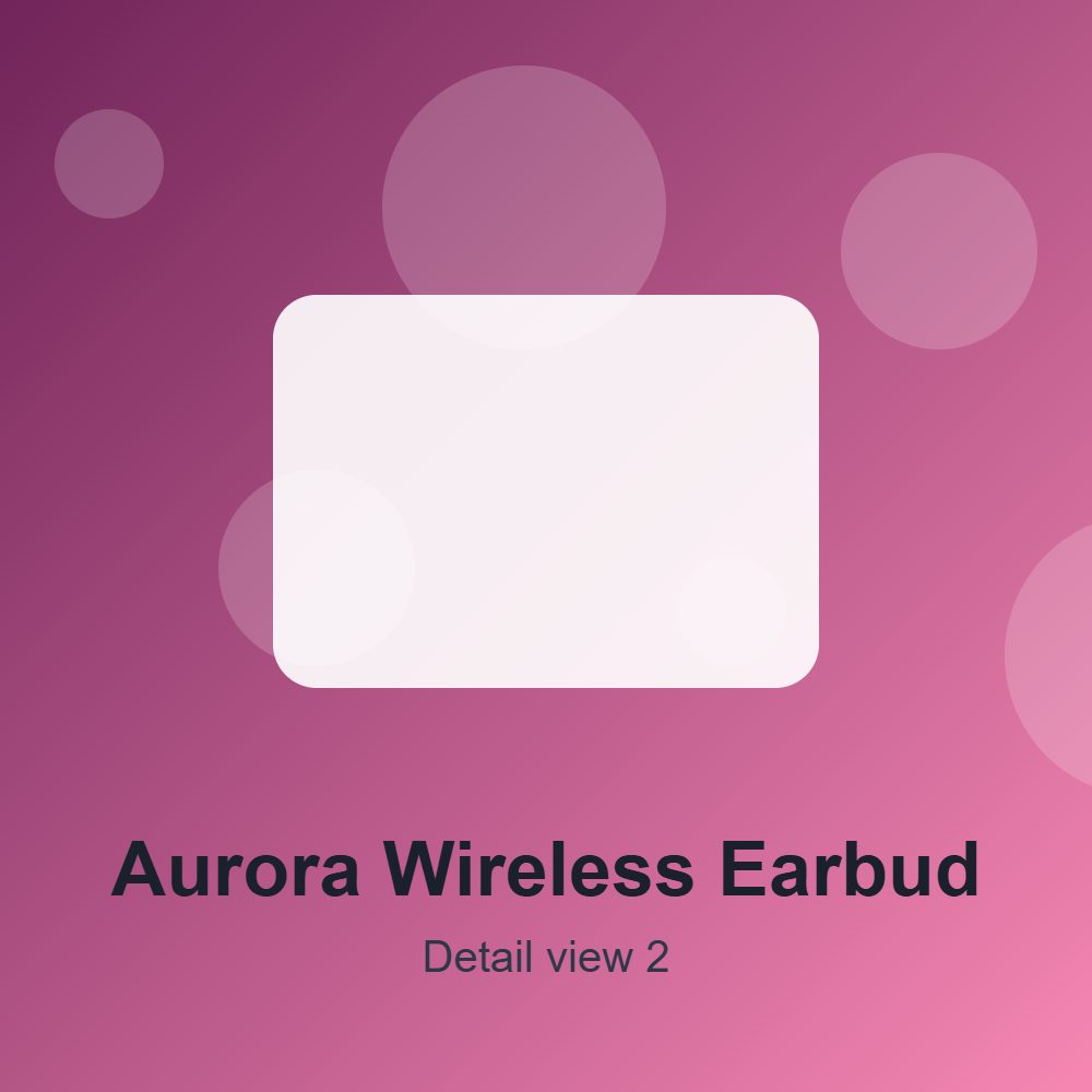 Aurora Wireless Earbuds detail 2
