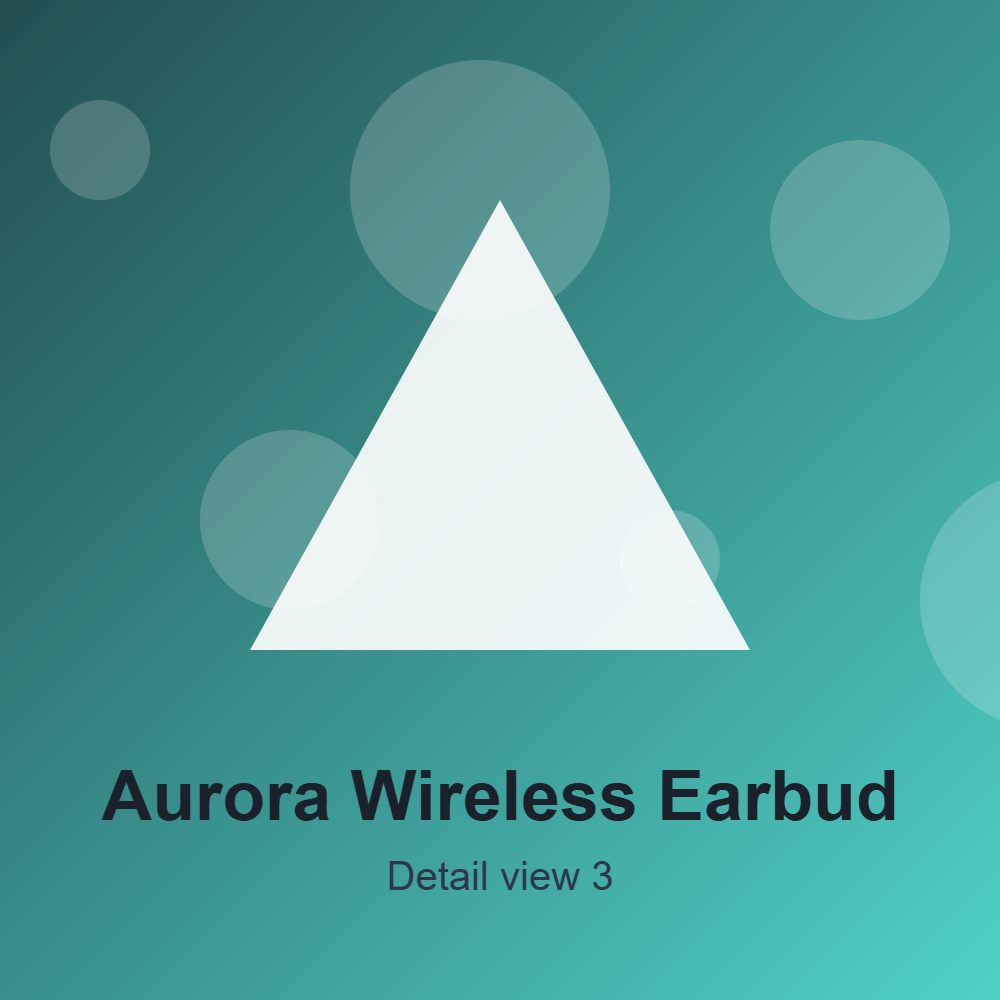 Aurora Wireless Earbuds detail 3