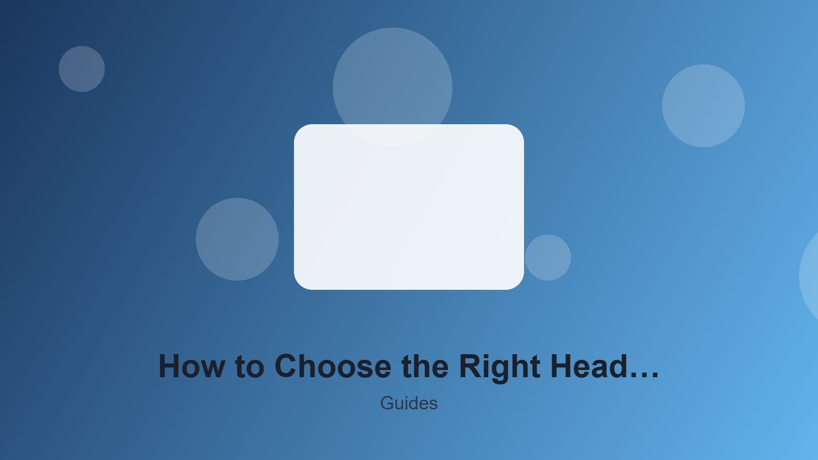 How to Choose the Right Headphones