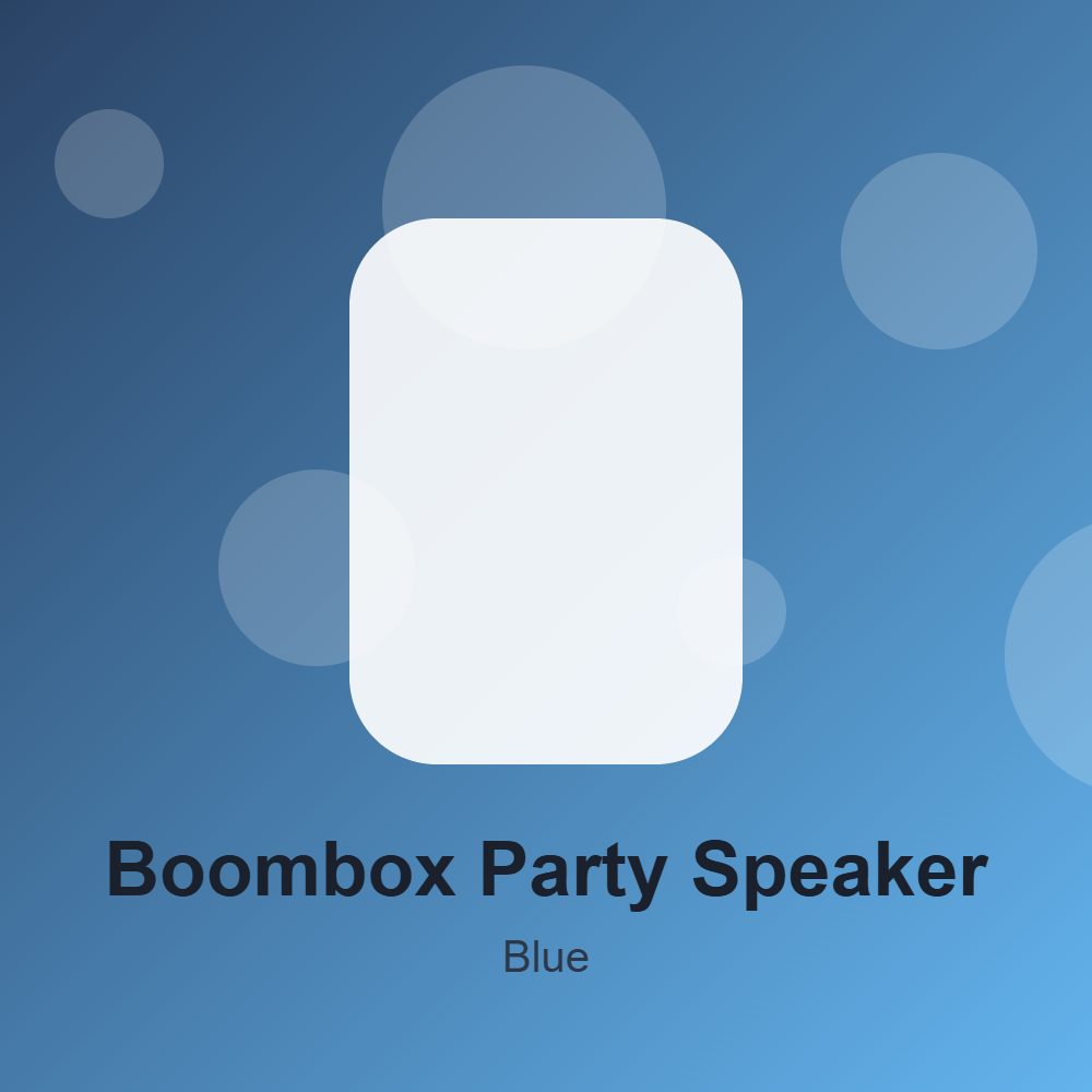 Boombox Party Speaker in Blue