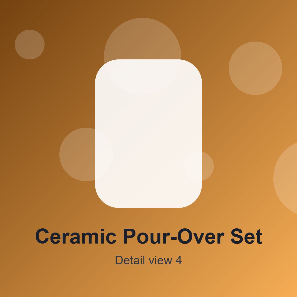 Ceramic Pour-Over Set detail 4