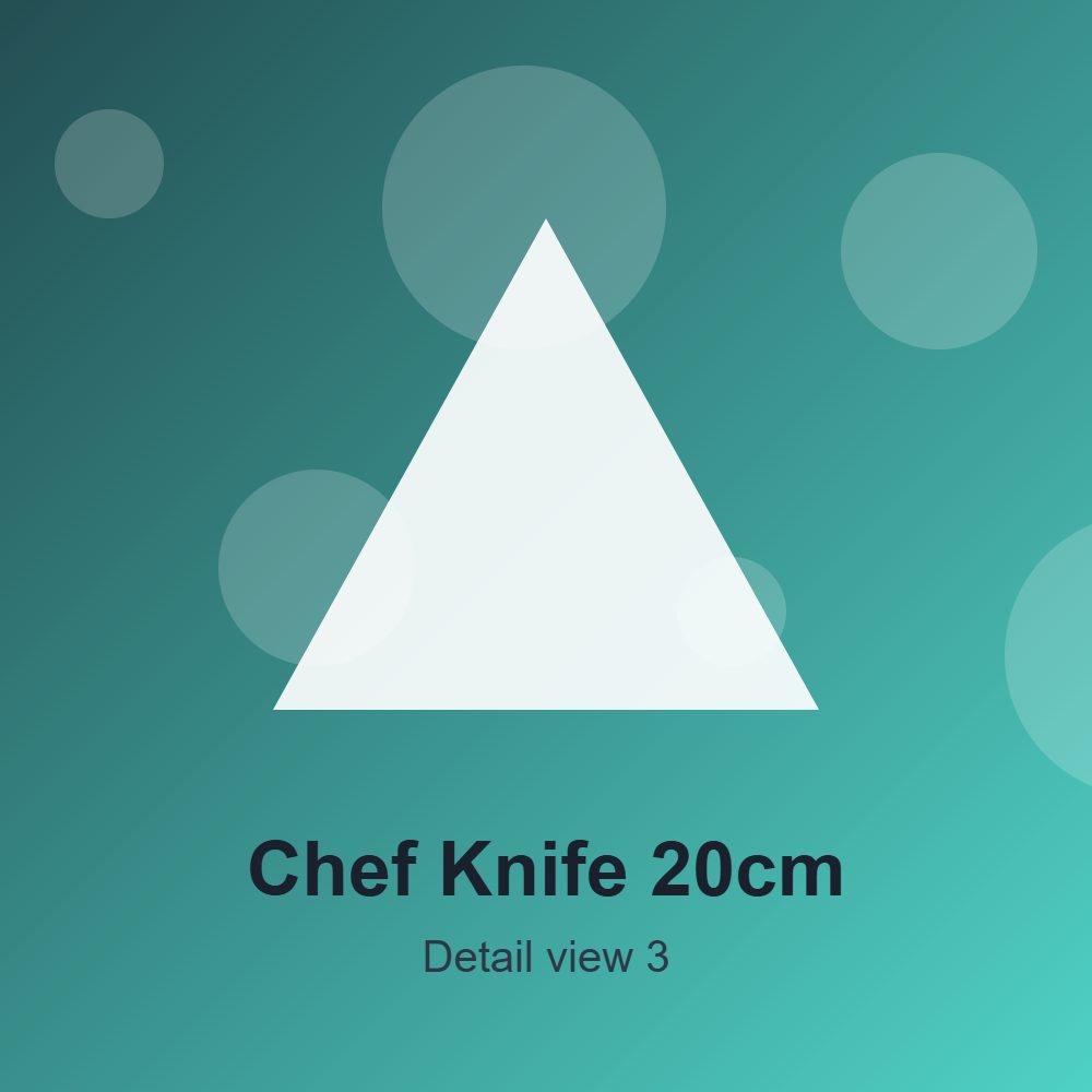 Chef Knife 20cm detail 3