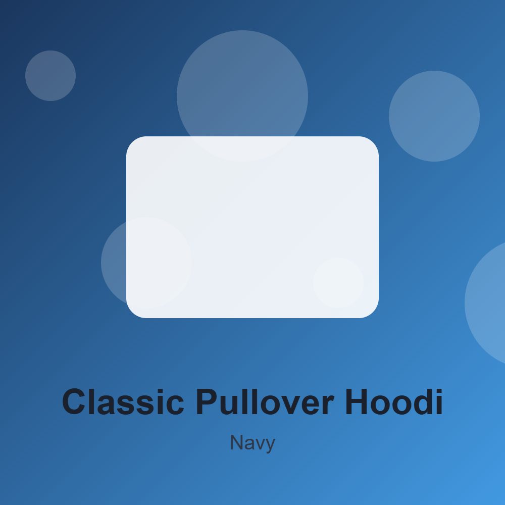 Classic Pullover Hoodie in Navy