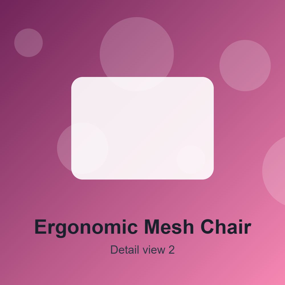 Ergonomic Mesh Chair detail 2