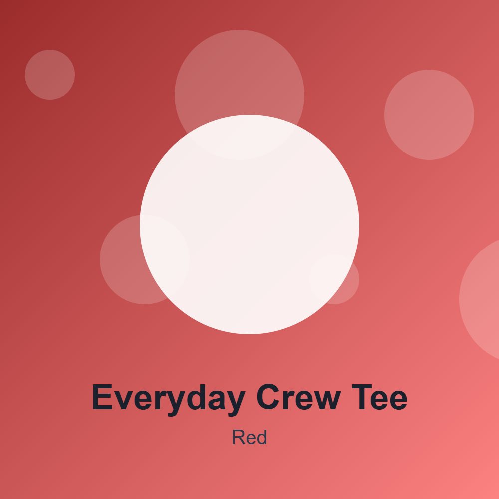 Everyday Crew Tee in Red