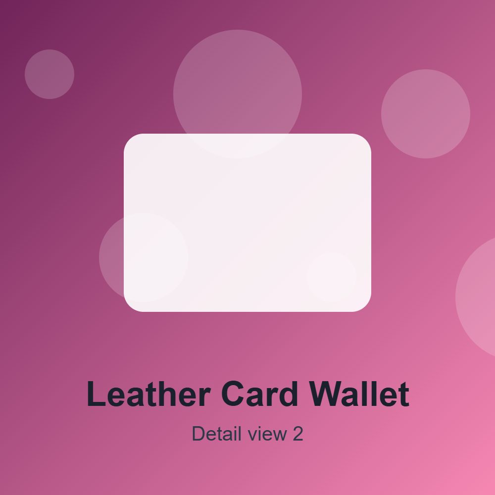 Leather Card Wallet detail 2