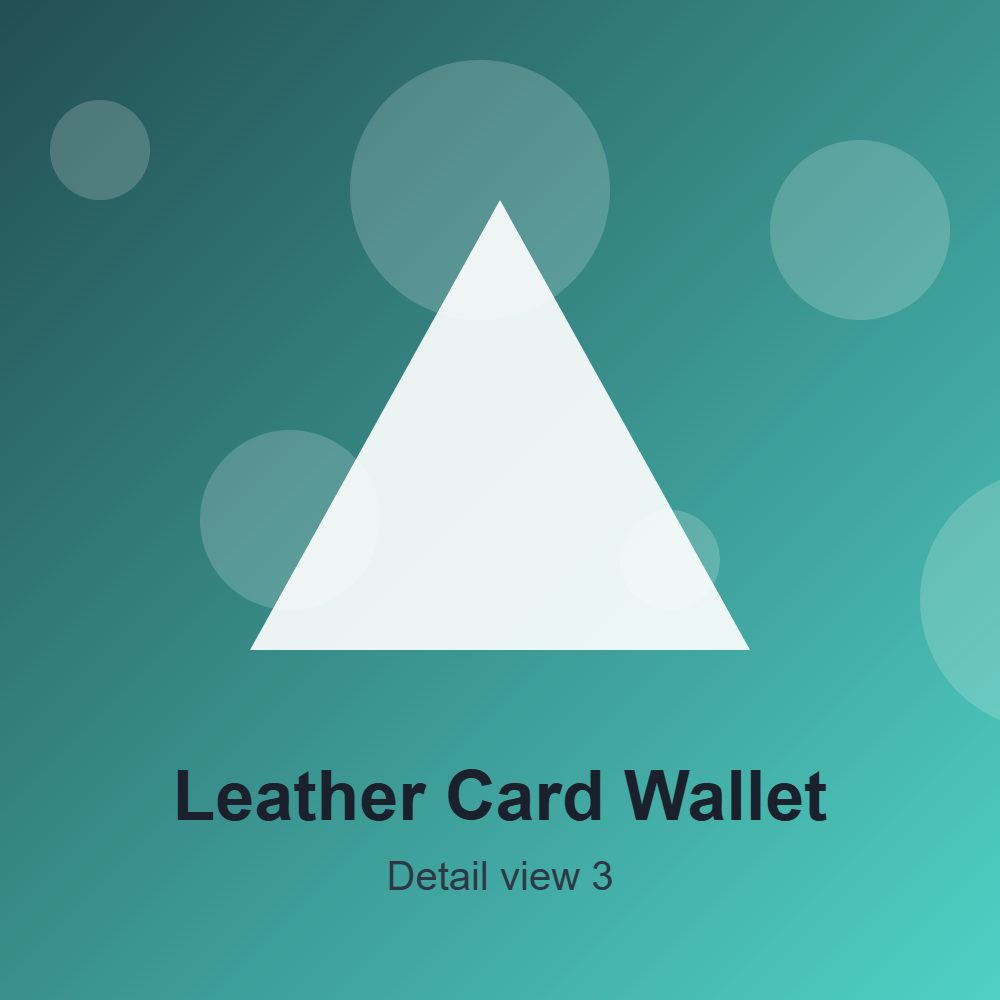 Leather Card Wallet detail 3