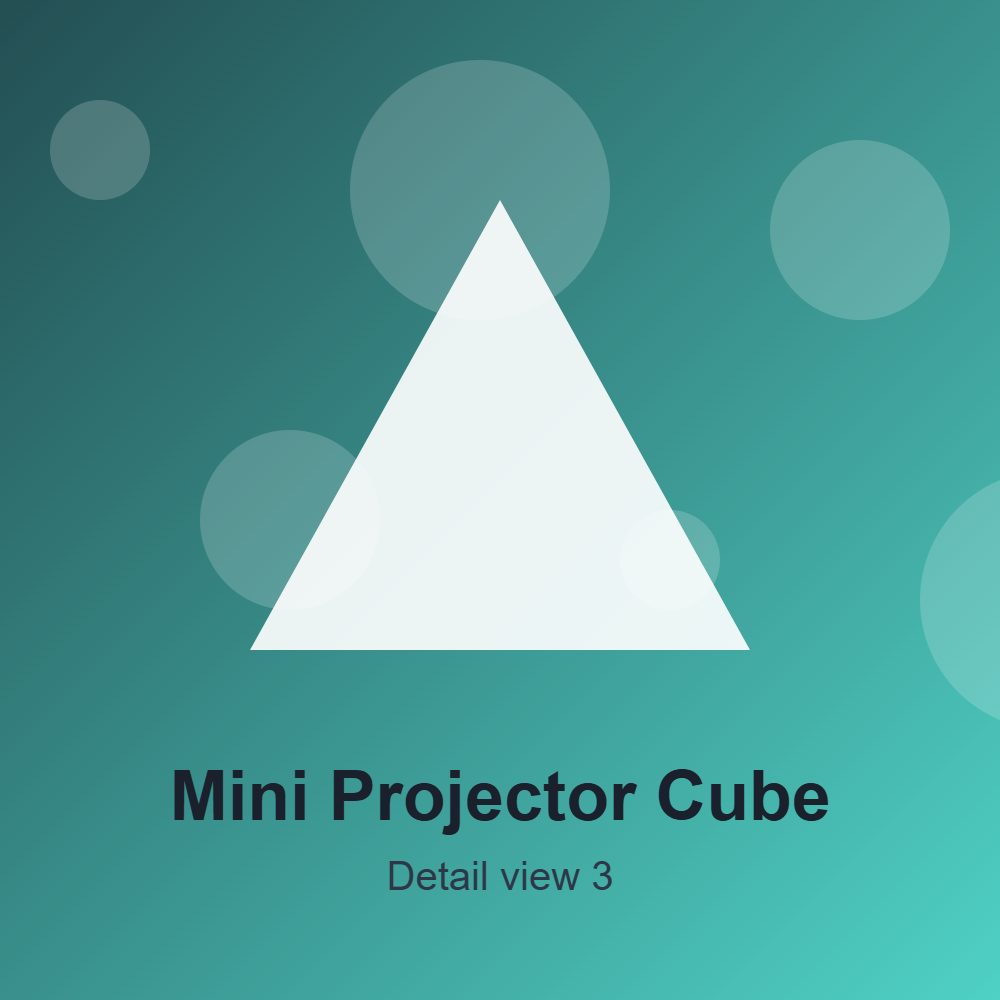 Mini Projector Cube detail 3