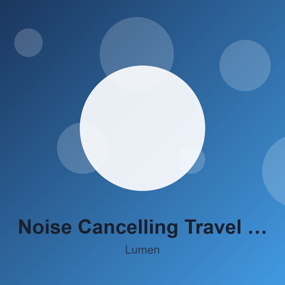 Noise Cancelling Travel Headphones