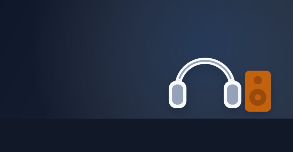 Academy: headphones and a speaker