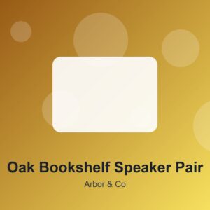 Oak Bookshelf Speaker Pair