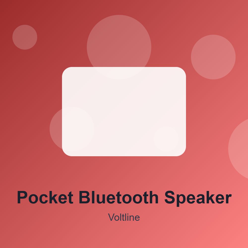 Pocket Bluetooth Speaker