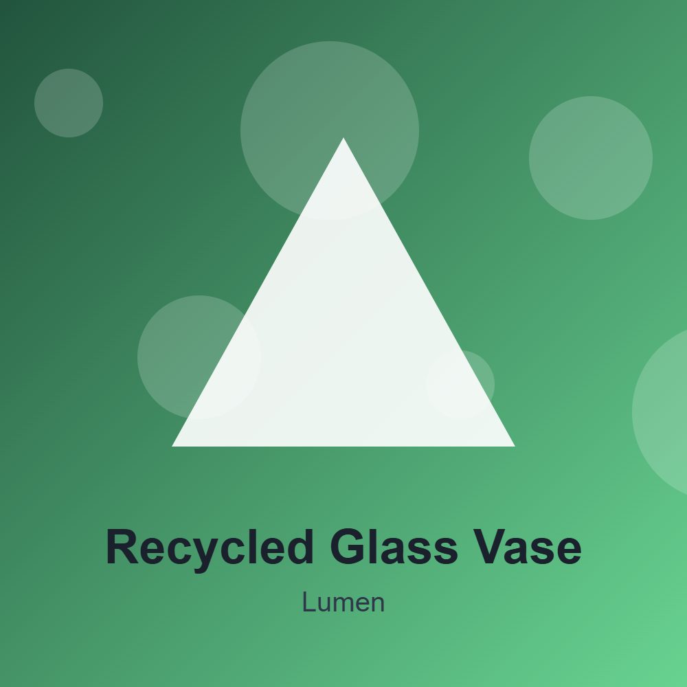 Recycled Glass Vase