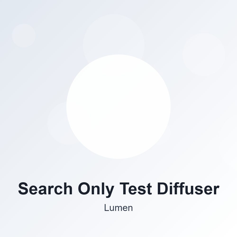 Search Only Test Diffuser