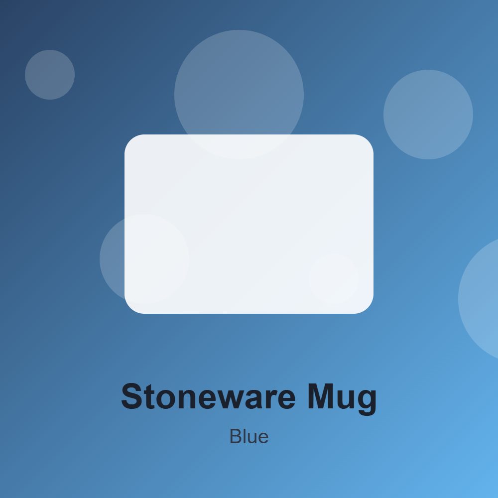 Stoneware Mug in Blue
