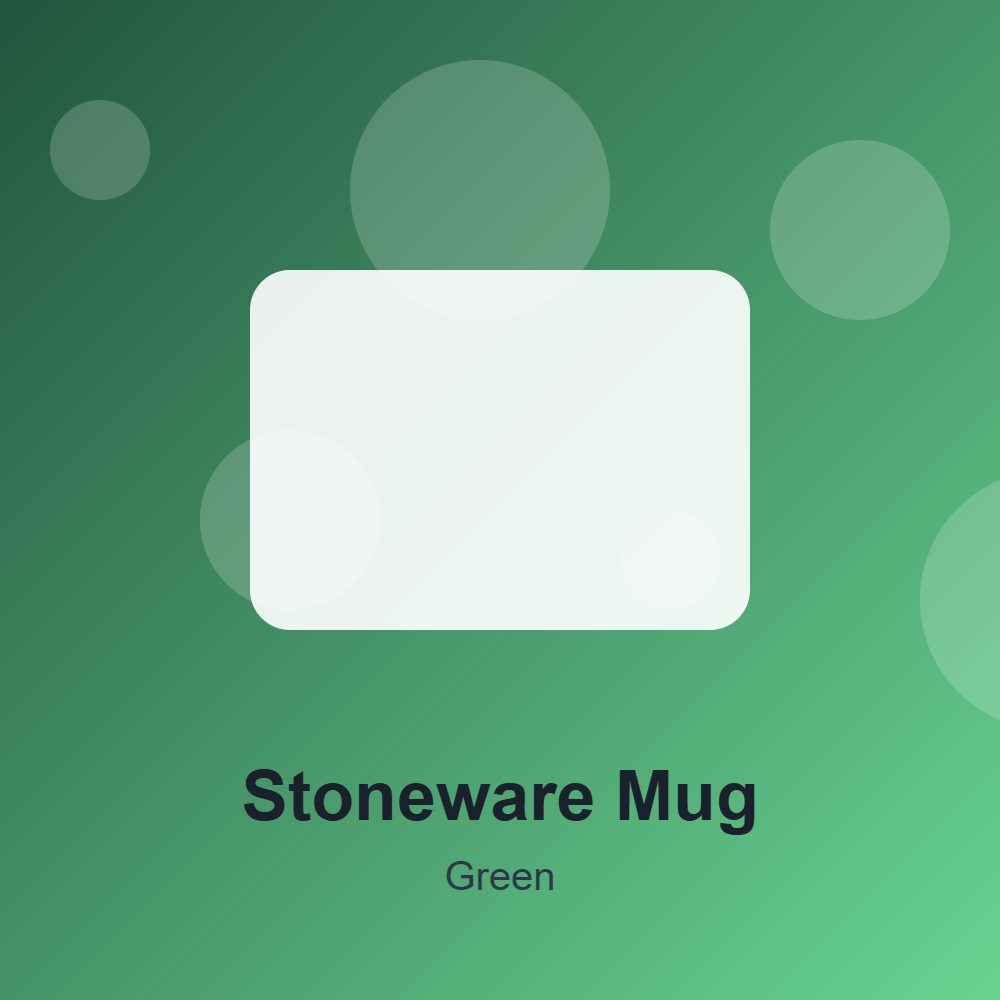 Stoneware Mug in Green