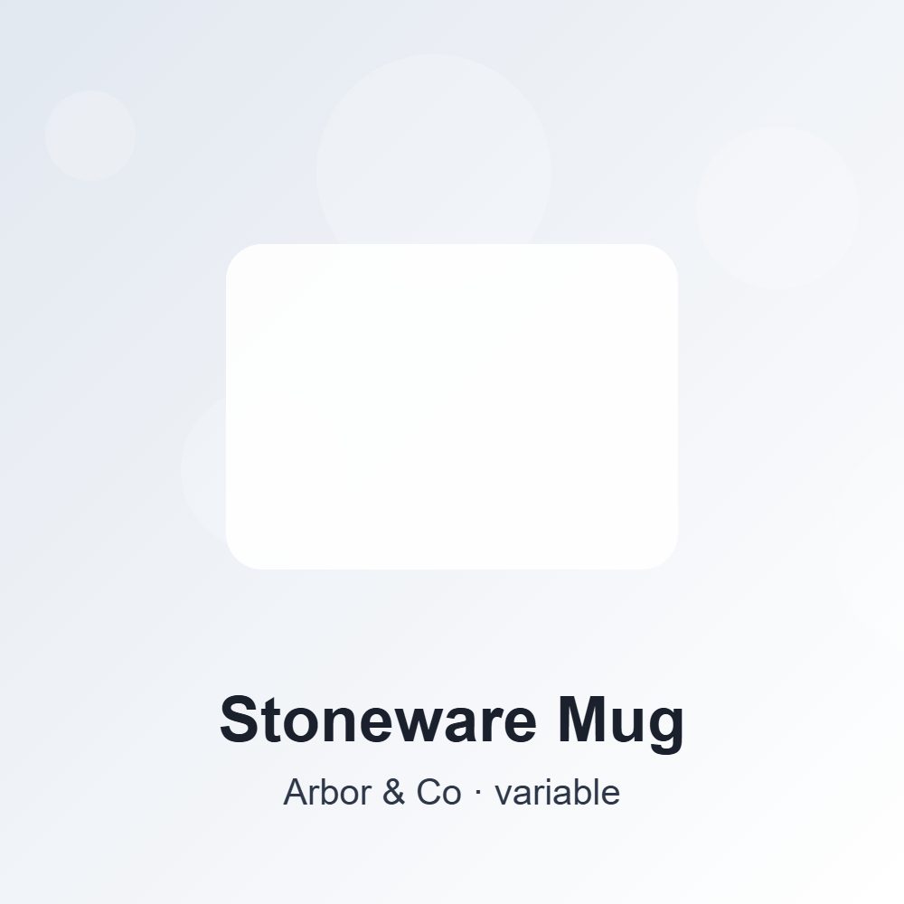 Stoneware Mug
