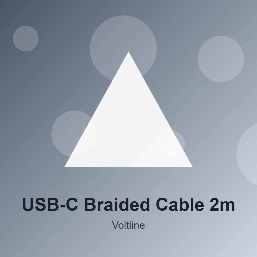 USB-C Braided Cable 2m