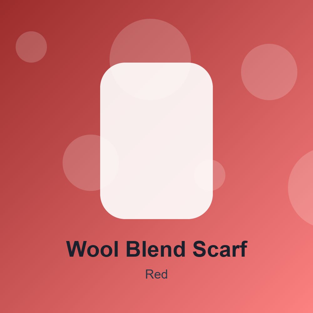 Wool Blend Scarf in Red