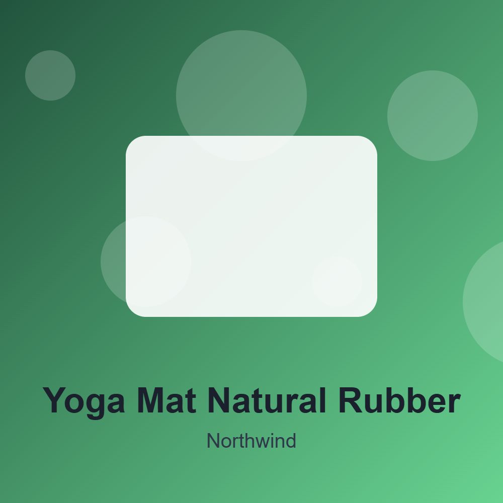 Yoga Mat Natural Rubber